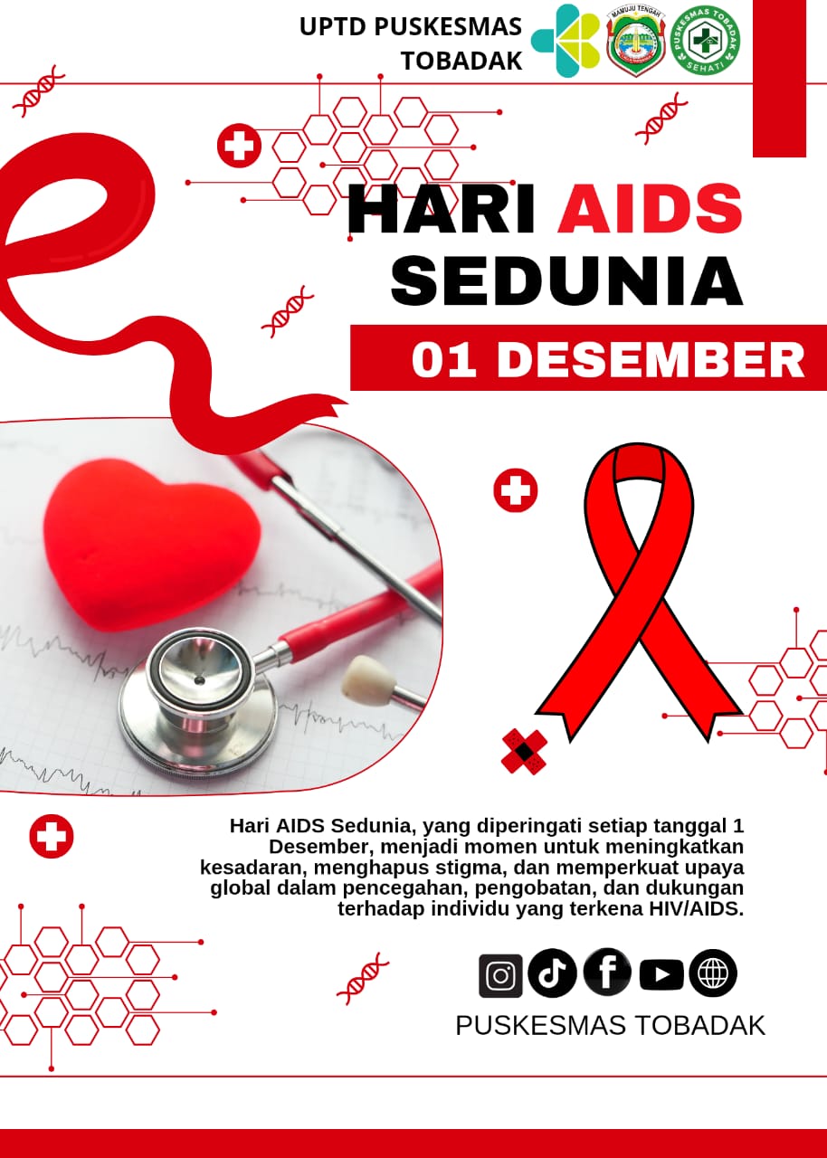 HARI AIDS SEDUNIA, TANGGAL 1 DESEMBER 2024. PUSKESMAS TOBADAK